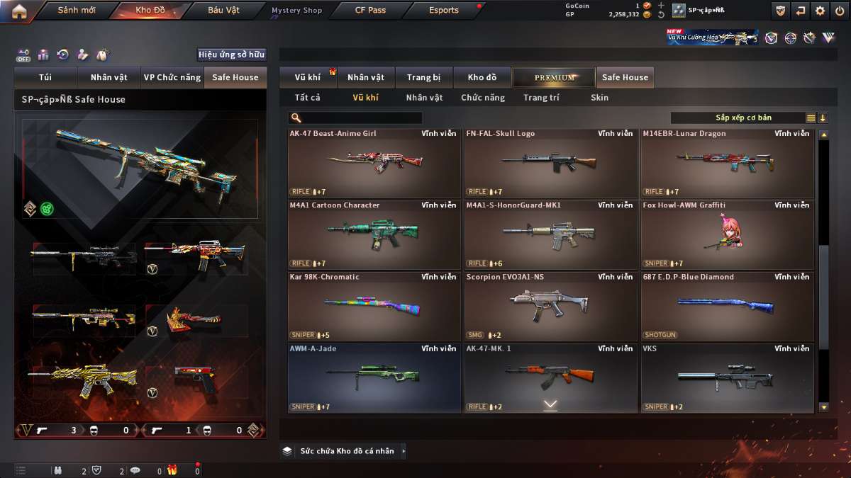 shop acc cf uy tin gia re